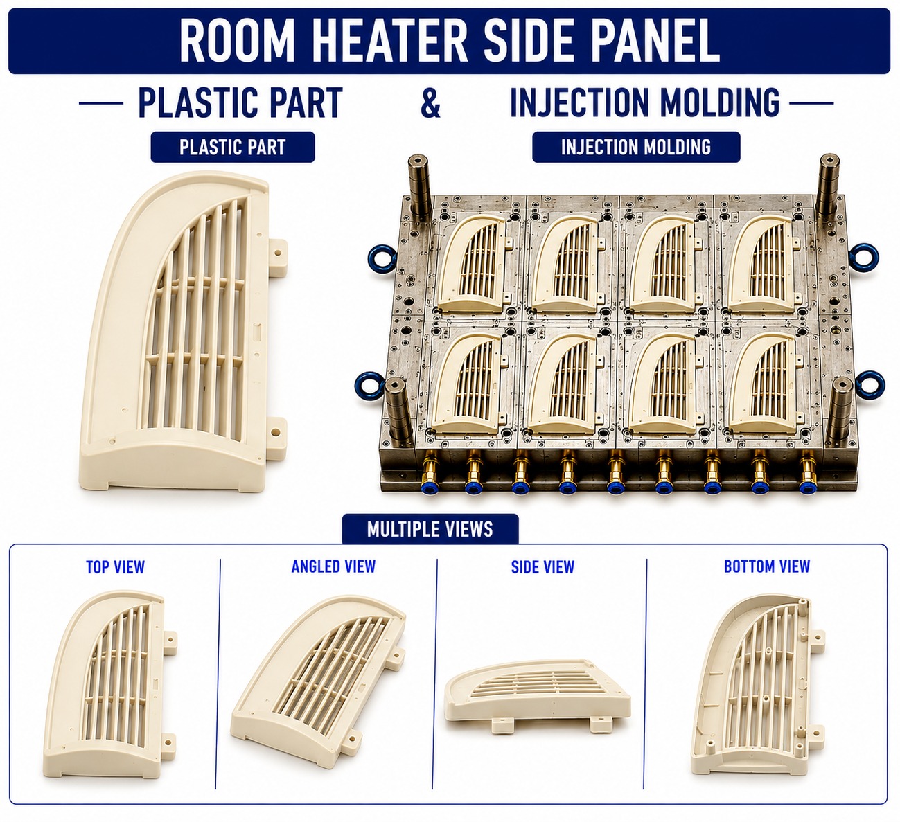 Room Heater Plastic Side Panel Mould and Moulding Service